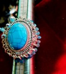 turquoise bead ring view